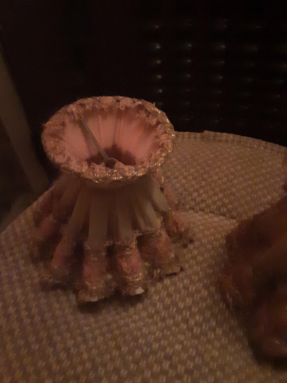 Vtg pair small clip on lamp shades Etsy