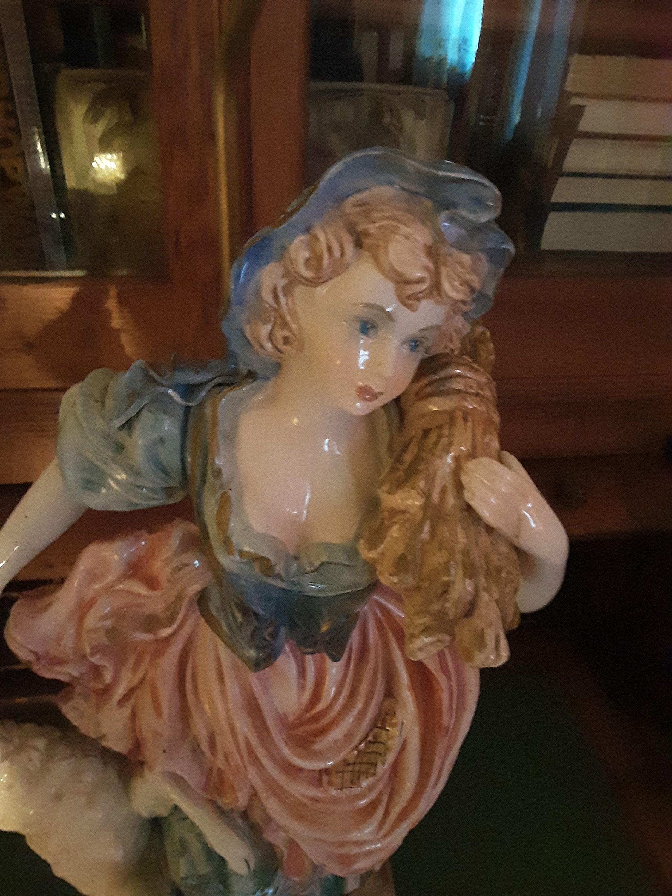 Italian Victorian Lady Lamp in Detail One of a Kind. Etsy