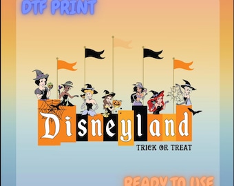 Disney Halloween Princess DTF Transfer | Ready-to-Press Design