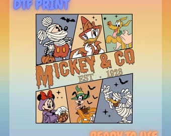 Mickey & Co Halloween DTF Transfer | Spooky Disney Design