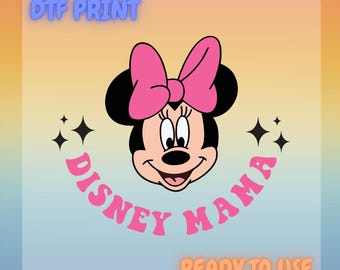 Disney Mama Minnie Mouse DTF Transfer | Ready-to-Press Shirt Print