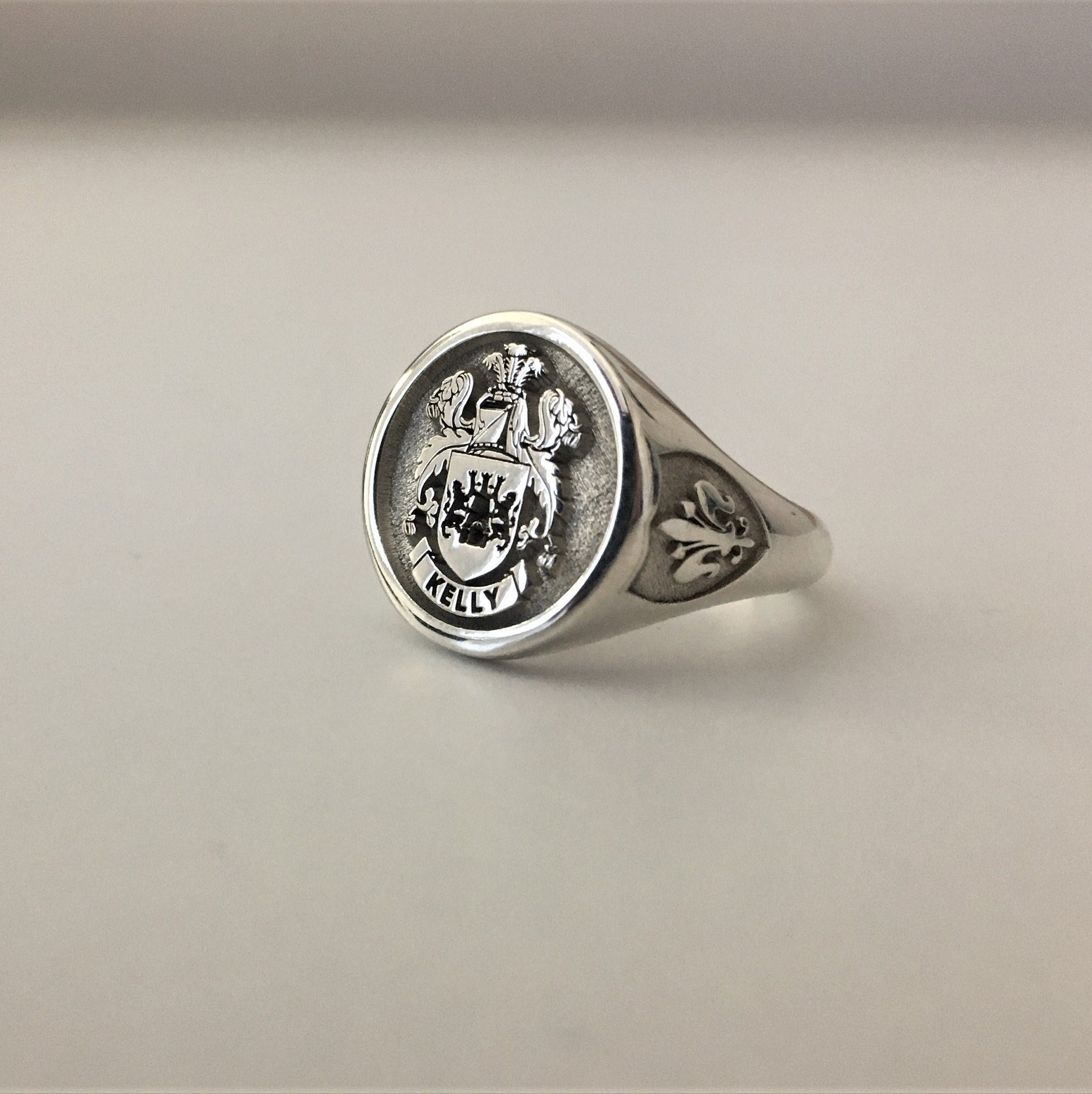 Custom Signet Ring Solid 925 Sterling Silver Ring Family - Etsy