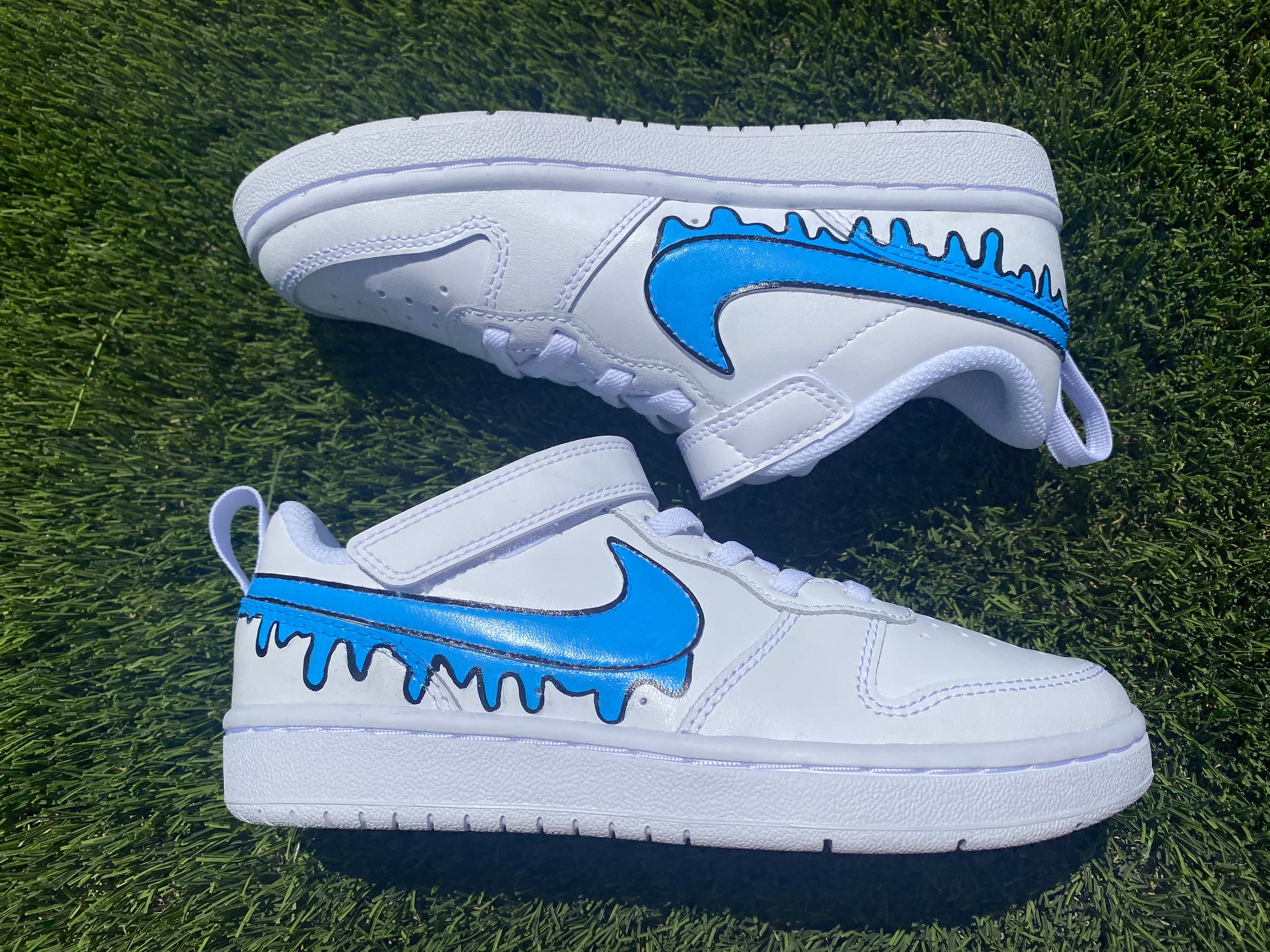 Nike court borough low best sale custom