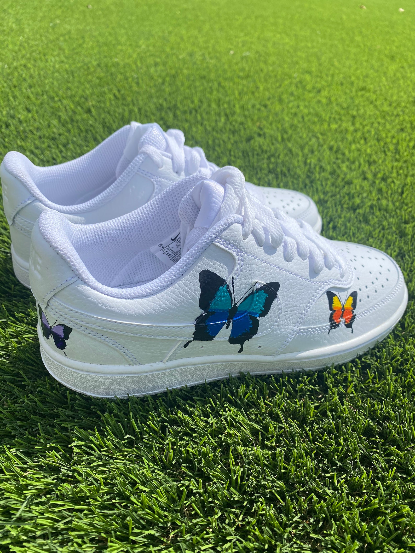 blue nike court vision low