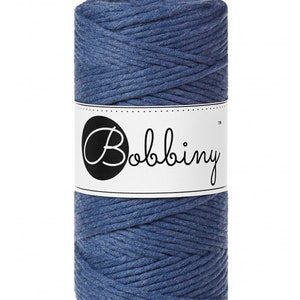 Bobbiny Jeans Macrame Cotton Cord 1.5mm, 3mm and 5mm/100m (108 yards)