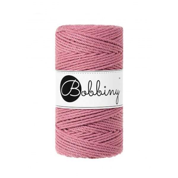 Bobbiny Blossom Macrame Rope 3 ply in 1.5mm, 3mm and 5mm