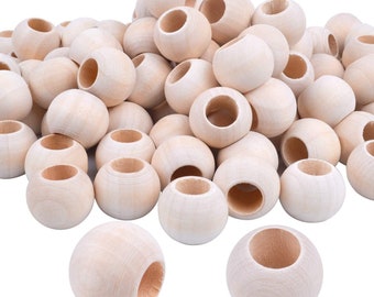10 LARGE HOLE BARREL 15mm 17mm NURSERY THREADING WOODEN BEADS *YOU CHOOSE* 10 LARGE HOLE BARREL 15mm 17mm NURSERY THREADING WOODEN BEADS *YOU CHOOSE*