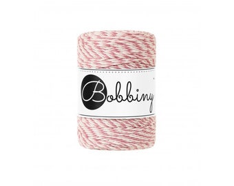 Bobbiny Magic Pink Rope in 1.5mm, 3mm and 5mm (108 yards)