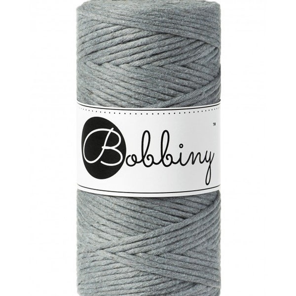Bobbiny Steel Macrame Cotton Cord 1.5mm, 3mm, 5mm and 9mm