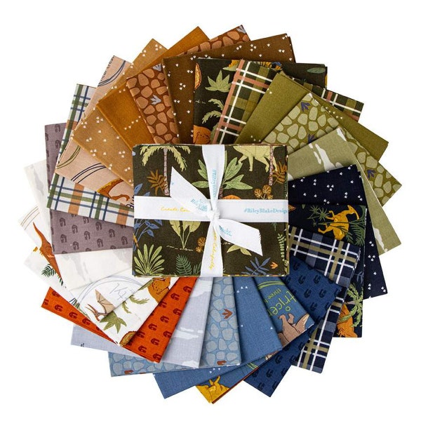 Cretaceous Fat Quarter Bundle by Amanda Niederhauser for Riley Blake Designs