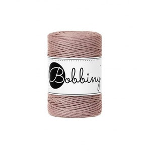 Bobbiny Mauve Single Twist Cotton Macrame Cord in 1.5mm, 3mm, 5mm and 9mm