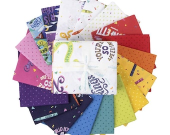 Colors of Kindness Fat Quarter Bundle by Riley Blake Designs