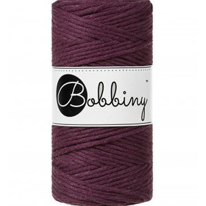 Bobbiny Ficelle à macramé Oeko-Tex Premium Coton Couleur Blush 5 mm x 100 m
