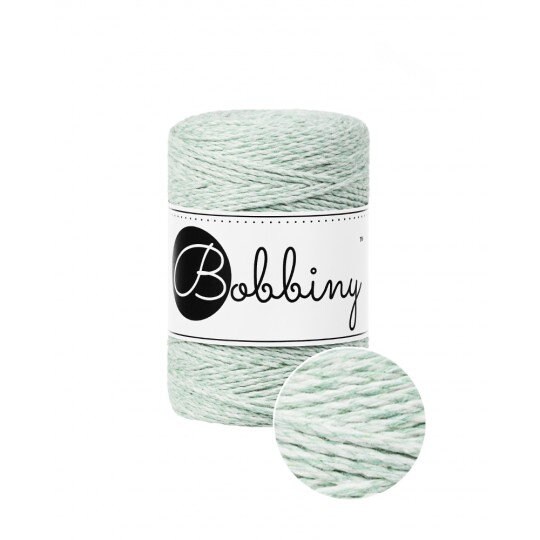 MINT Soft and Shiny Macrame Cord 3mm Combed Cotton, Crochet, Macrame Yarn 