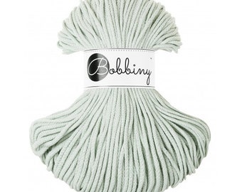 Bobbiny Milky Green Braided Cord 3mm, 5mm and 9mm