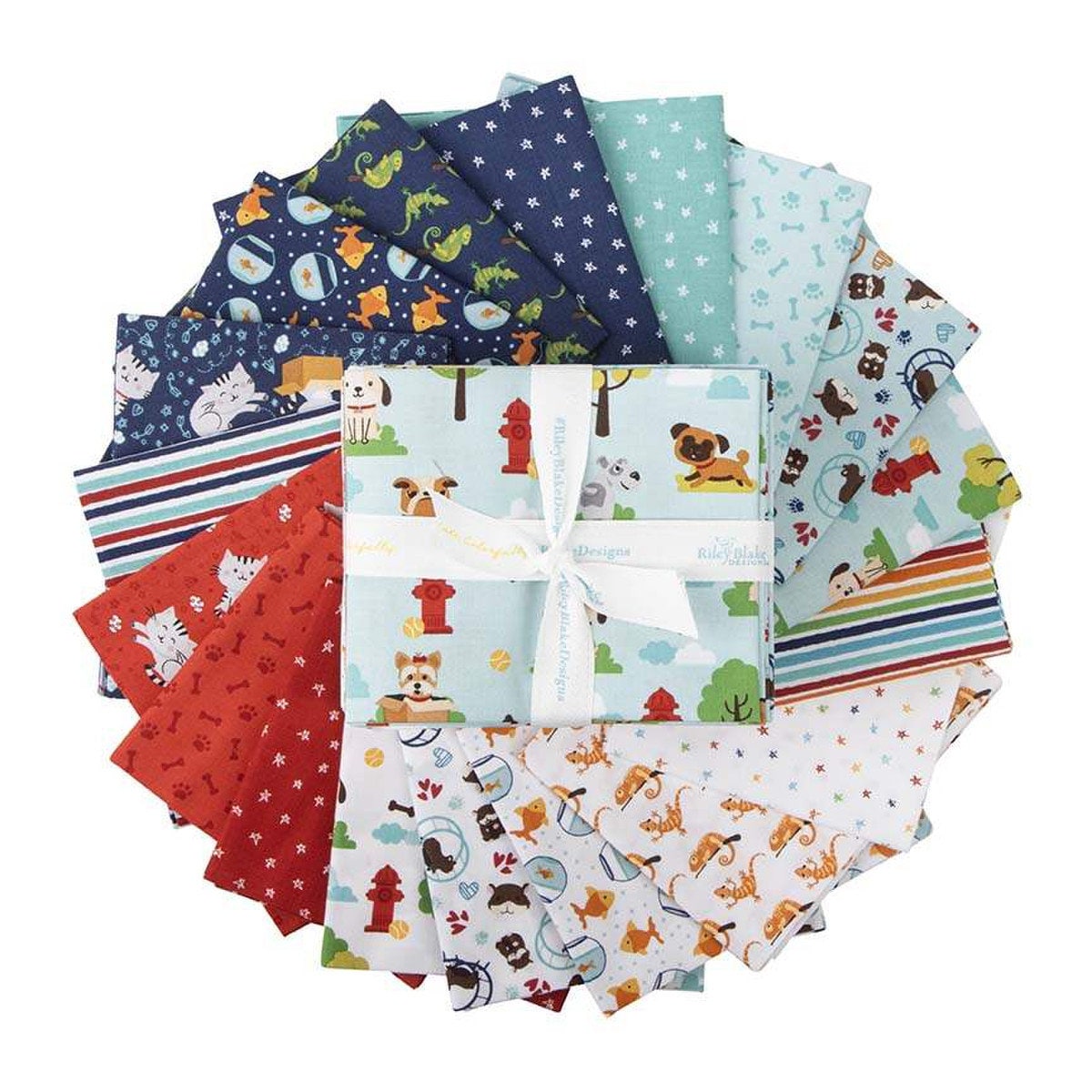 GORGECRAFT 8PCS 20 x 20 Inch Animal Fat Quarters Fabric Bundles Cat Dog  Pattern Cotton Fabric Squares for Quilting Sewing Patchwork Cushions  Pillows 