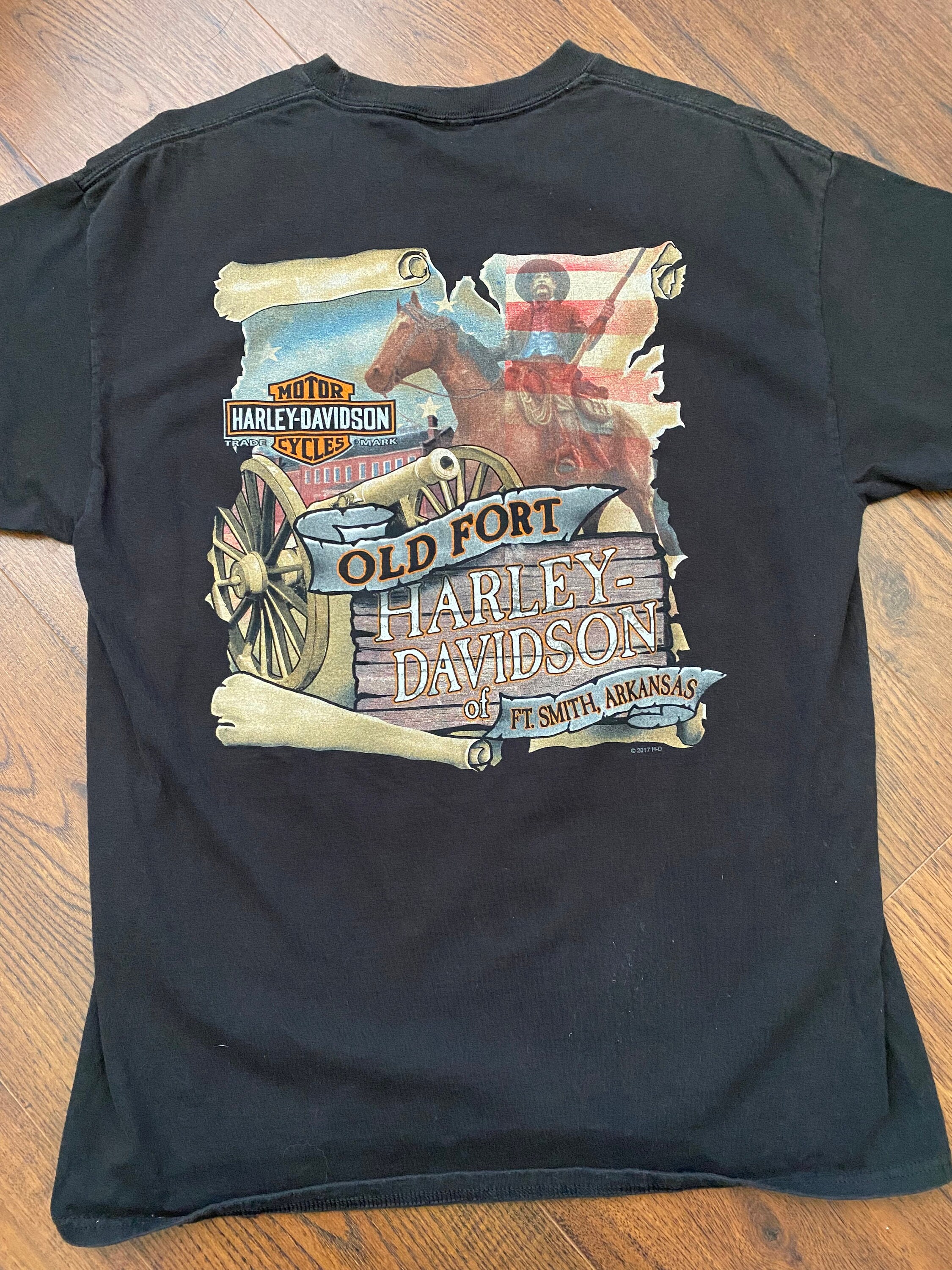 Harley Davidson Old Fort Tee Size L - Etsy
