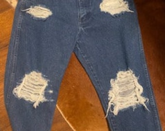 Distressed Wrangler Jeans 34x30