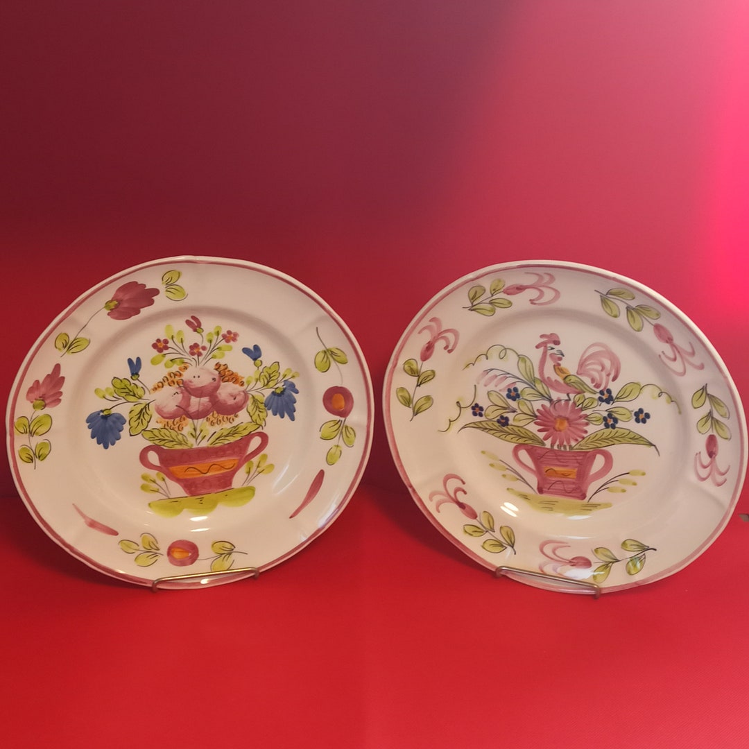 Islet Plates Decorative Plates Hand Painted Islettes Style Handmade - Etsy