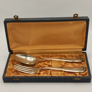 Rare Ensemble De Couverts à Caviar Orfèvre Saint Hilaire Paris (coffret, Argenté)