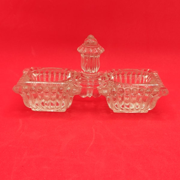 Coupe a sel et poivre en verre, France, Paris, fait main, collection, luxe, AntiqueFrenchArt