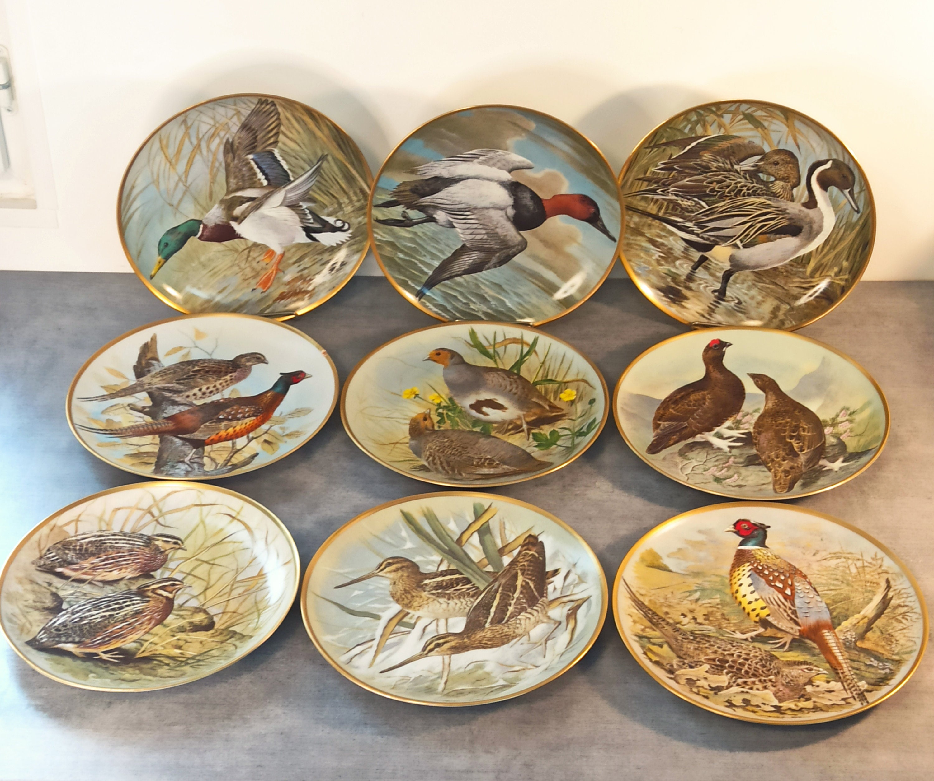 6 Assiettes Gamebirds