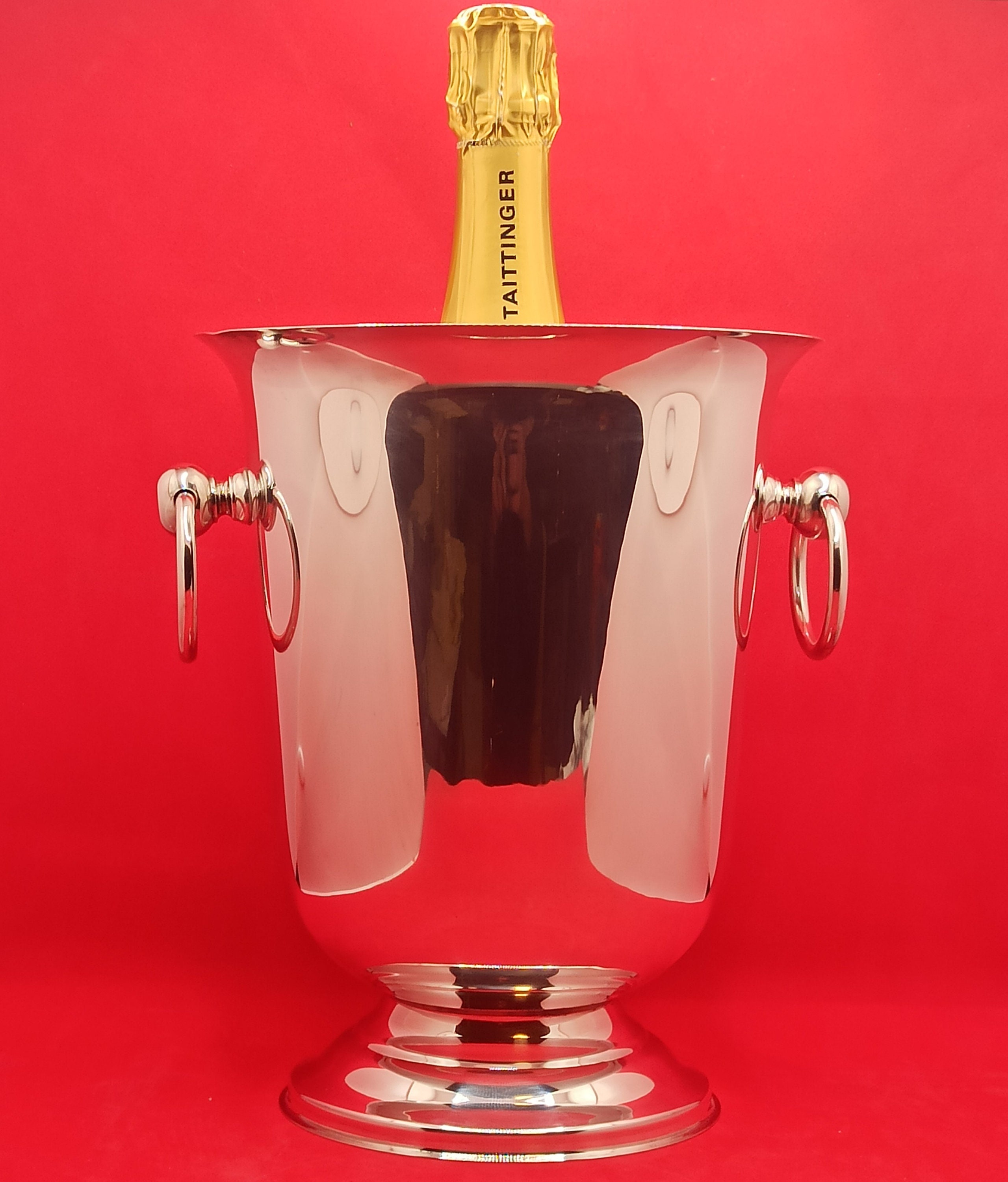 Saint-Hilaire Orfèvre, Filiale d'ercuis, Seau A Champagne Argent Plaqué, Poinçon Produx P.a Pharaon 