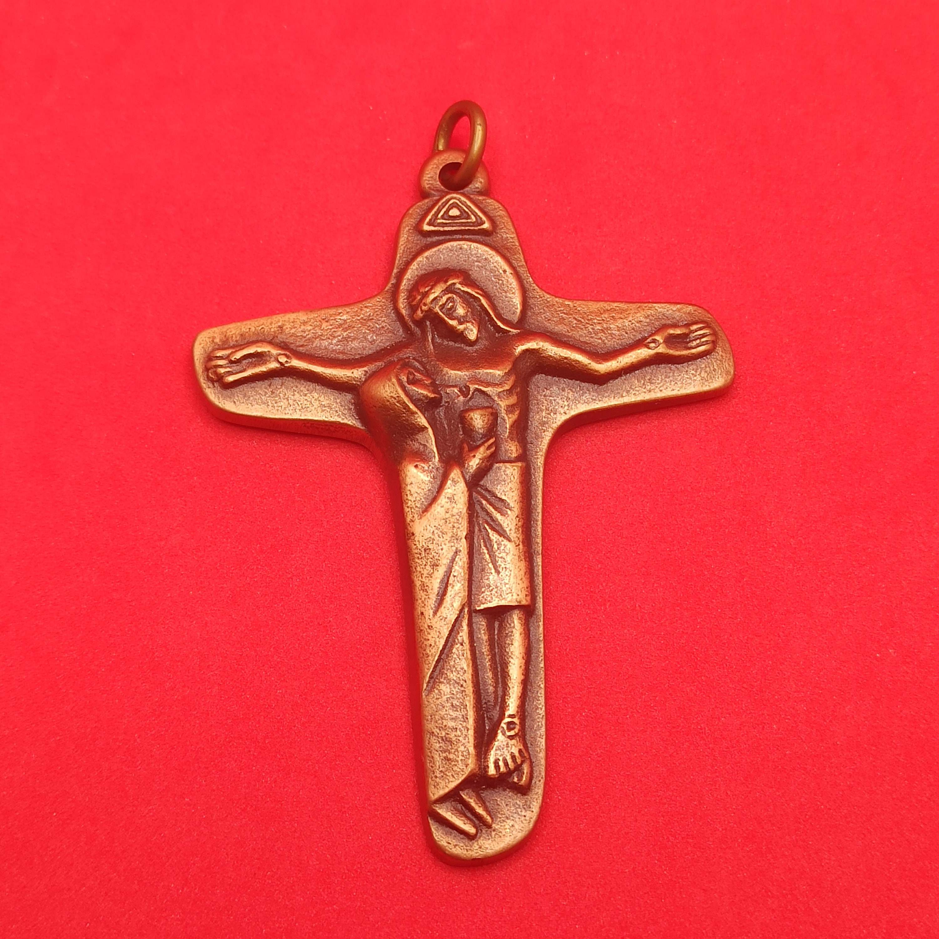Pendentif Religieux, Jésus sur La Croix, Marie-Madeleine, Bénie A Lourdes, Régule, Joli Travail, Fra