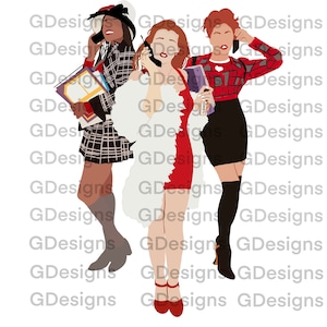 Clueless faceless design, 90s movies,Png,Tee,
