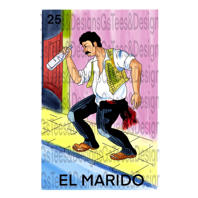 La Toxica And El Marido Loteria Card Png Sublimationtee Etsy Australia