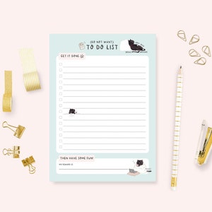 cat to do list funny to do list notepad planner notepad for fridge teacher notepad planner accessories daily to do list