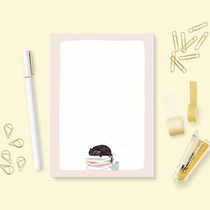 Black cat notepad to do list notepad planner notepad grocery list notepad notepad for fridge teacher notepad planner accessories