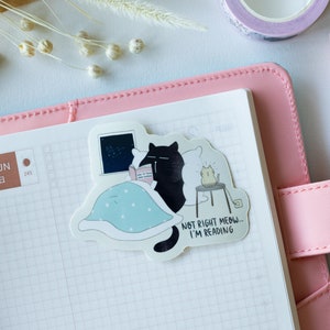 Black cat sticker laptop sticker water bottle sticker waterproof sticker cat vinyl sticker cat funny cat sticker funny cat quote cat memes