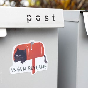 Ingen reklame mailbox sticker Outdoor mailbox sticker No advertisement mailbox sticker weather resistant stickers