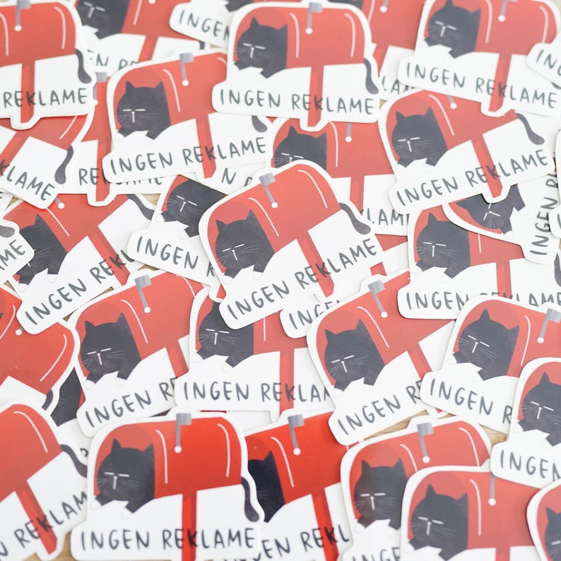 Ingen Reklame Mailbox Sticker, Weather Resistant, No Junk Mail - Etsy