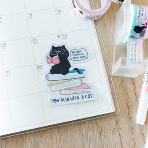 Funny Cat Stickers Bundle | Laptop, Water Bottle Decals imagem 5