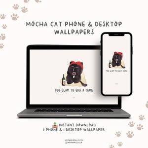 Self affirmation wallpaper black cat desktop background Windows & Mac Desktop Wallpaper Desktop Wallpaper Cat cute cat phone wallpaper