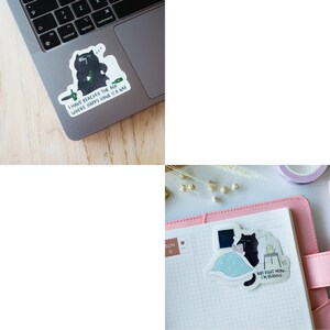Funny Cat Stickers Bundle | Laptop, Water Bottle Decals imagem 20