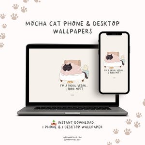 Introvert aesthetic wallpaper Funny cat wallpaper Windows & Mac Desktop Wallpaper Desktop Wallpaper Cat Laptop Wallpaper Desktop