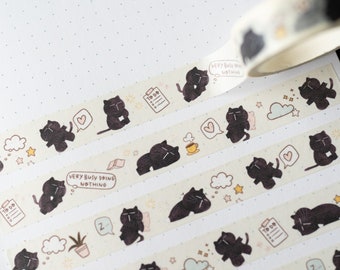 Cat washi tape cute planner washi tape bullet journal tape cute animal washi tape kawaii washi tape cat stationery  journal accessories