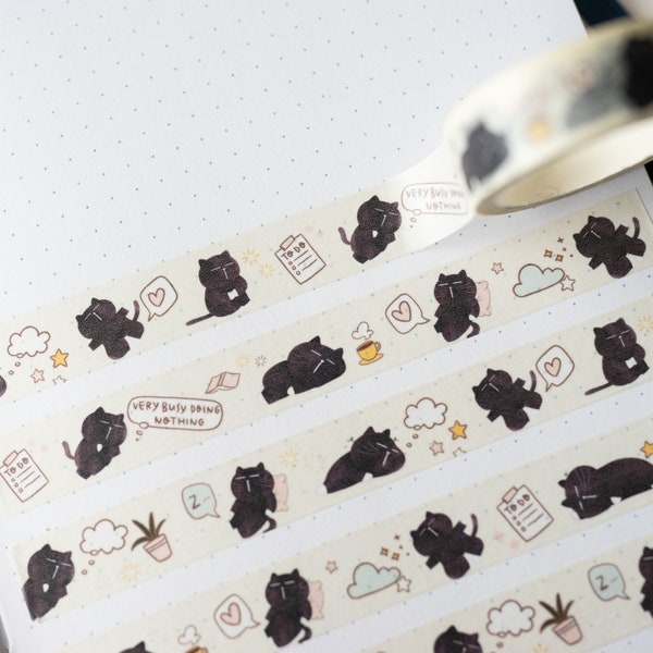 Cat washi tape cute planner washi tape bullet journal tape cute animal washi tape kawaii washi tape cat stationery  journal accessories