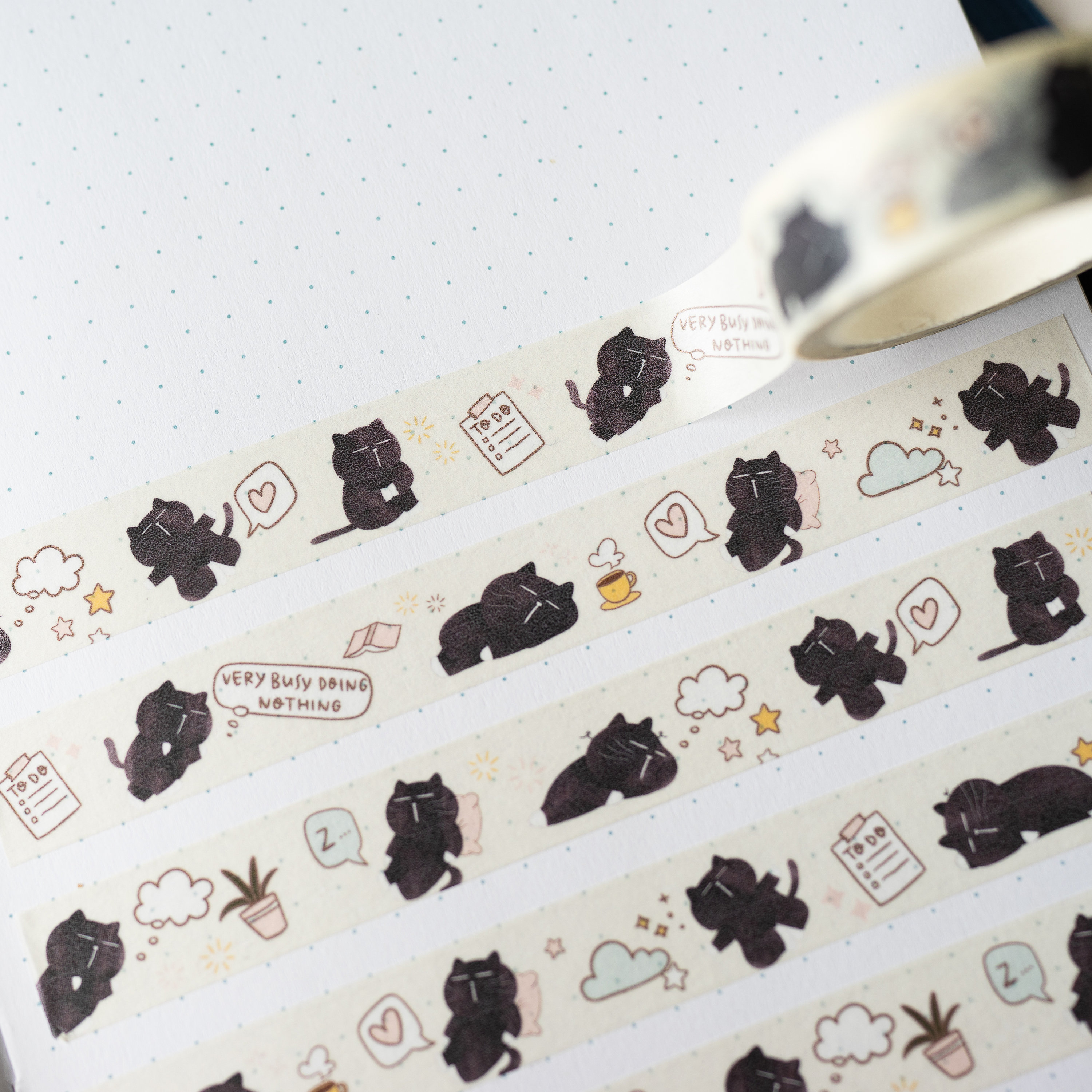 Cute Kitten/cat Washi Tape /masking Tape 25mm Wide X 5M Long No