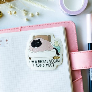 Black cat meme sticker, funny cat sticker, sarcastic cat sticker, cat laptop sticker, Quirky Cat Sticker, Sassy Cat Sticker, vinyl sticker