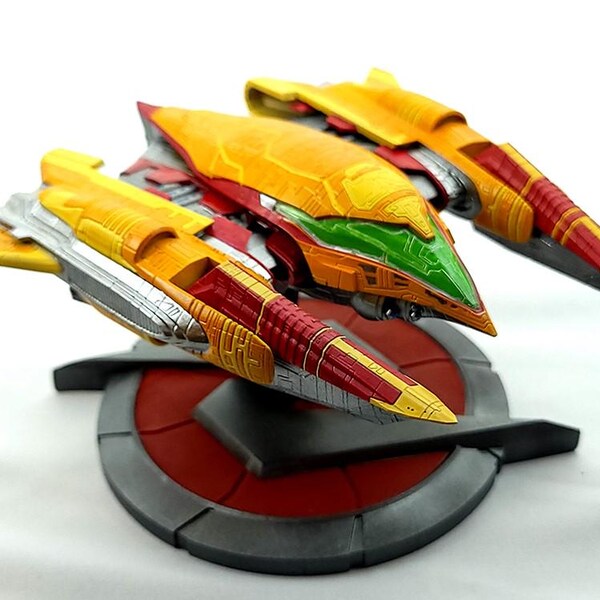 Metroid Gunship, Corruption-versie | Handgeschilderde met hars bedrukte replica