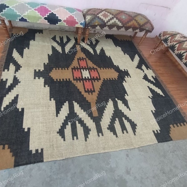 8x8 Jute Wool Rugs Etsy