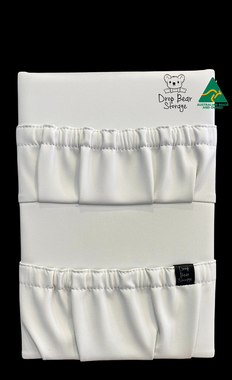 Caravan or Motorhome Double Storage Pockets / Pouch Leatherette Drop