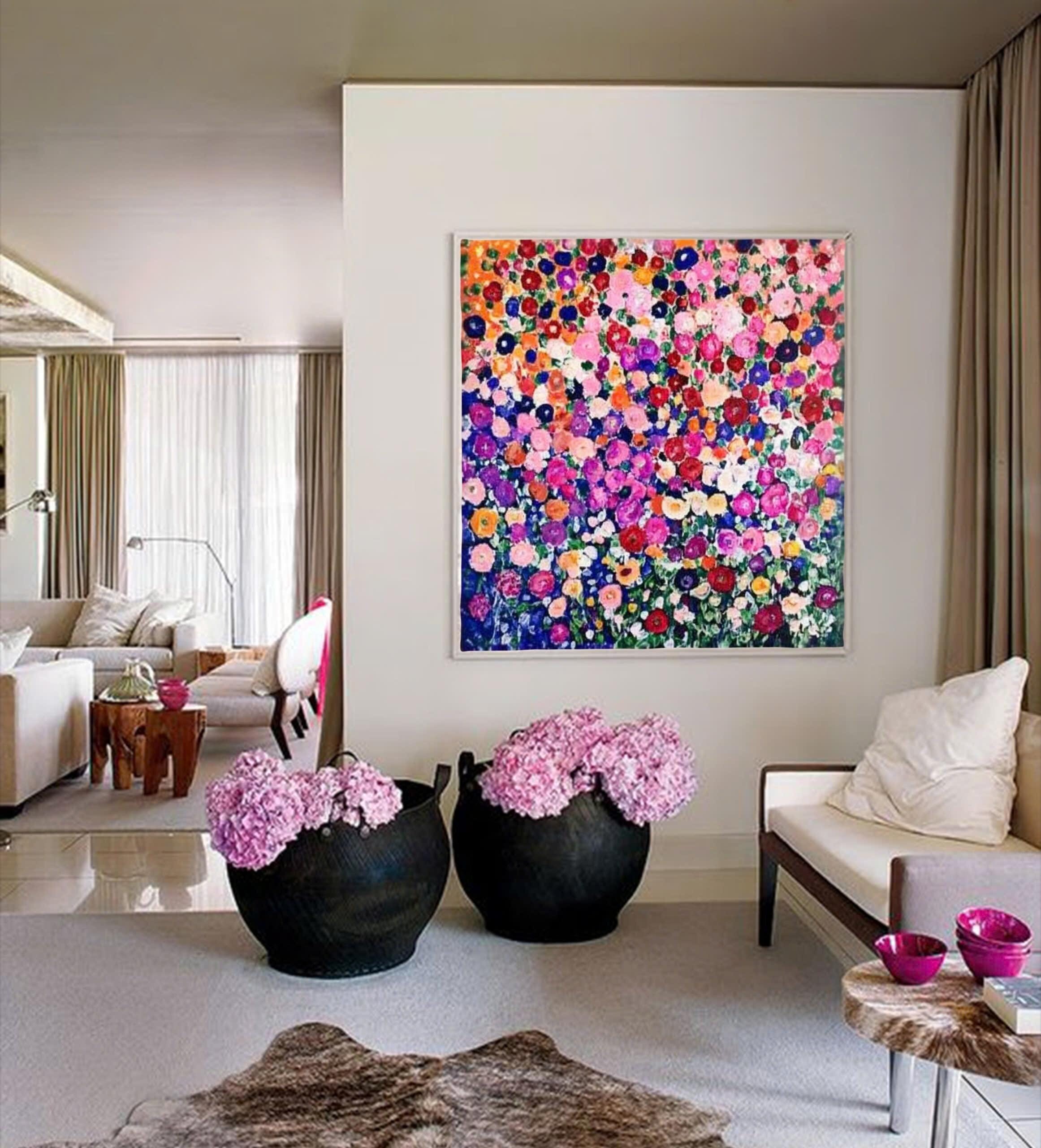 原画　フラワーアート　花の絵　抽象画　お洒落　インテリア　現代アート　壁掛け　花 5055m-1.jpg