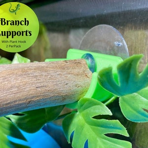 Branch Supports with Plant Hook - 2 Supports Per Pack - Laguna Reptiles