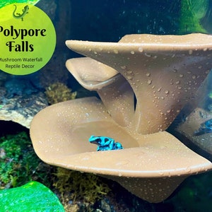 Polypore Falls - Mushroom Waterfall Reptile Decor - Laguna Reptiles