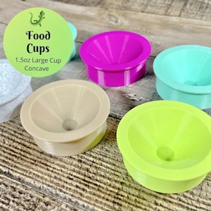 1.5oz Large Cup (Concave) - Sold As Singles - Washable Gecko Food Bowl - Laguna Reptiles